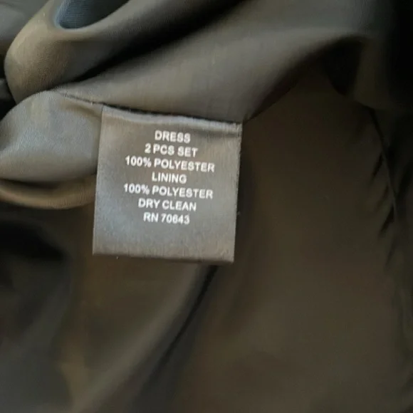 ❤️ Jessica Howard Black Satin Sleeveless Dress - Picture 5 of 7